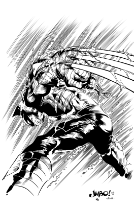 Wolverine; inked by Laurie Foster