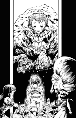 Spirited Away; inked by Laurie Foster