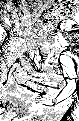 Ivory Ghosts #1, Page 6; inked by Laurie Foster