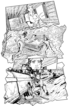Ivory Ghosts #1, Page 15; inked by Laurie Foster
