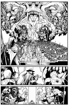 SUPER! #6, Page 18; inked by Laurie Foster