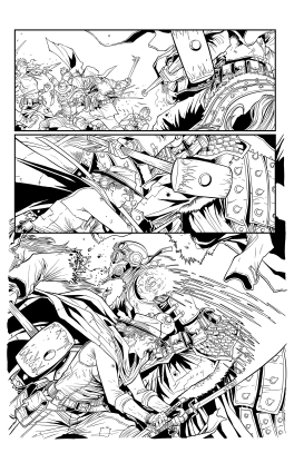 The Surgeon #2, Page 5; inked by Laurie Foster